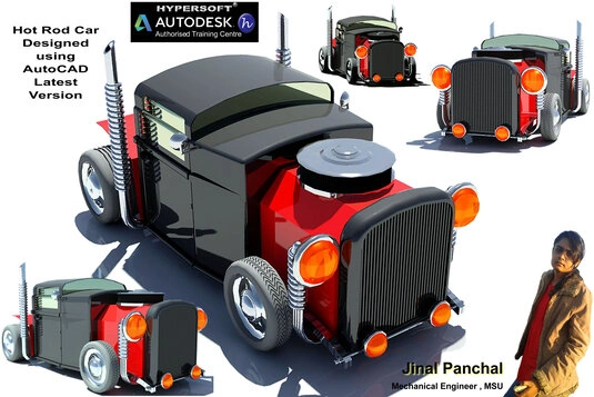 4. Autocad classes vadodara hypersoft Student project