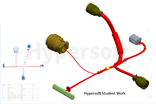 Creo-Wire-Harnessing-Student-Project-3-hypersoft