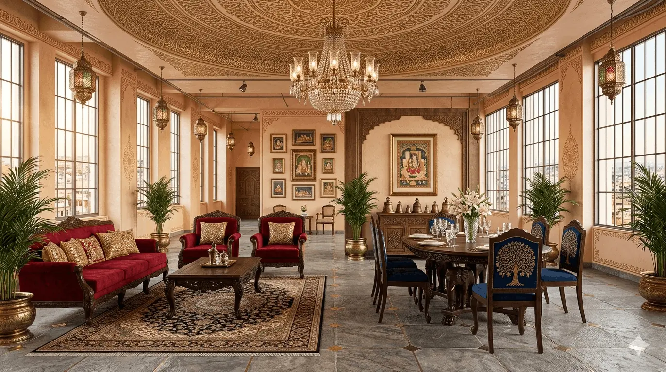 Haveli style home interior